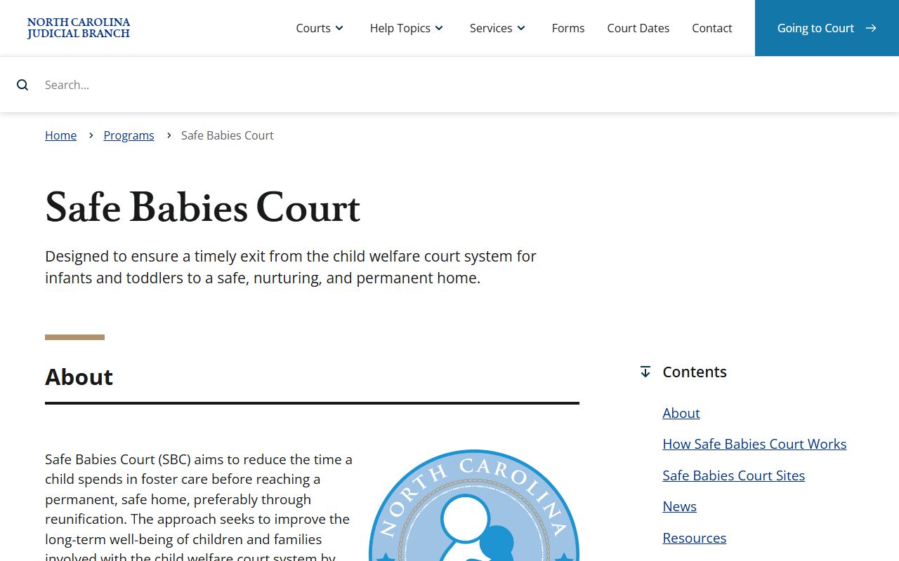 Mitchell County court charge records Safe Babies Court source