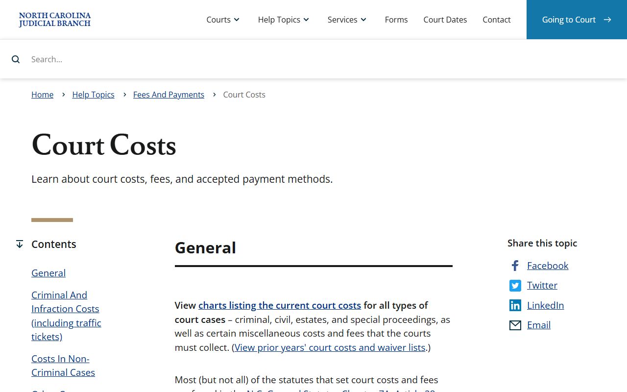 Mitchell County traffic court records court costs and online payment rules