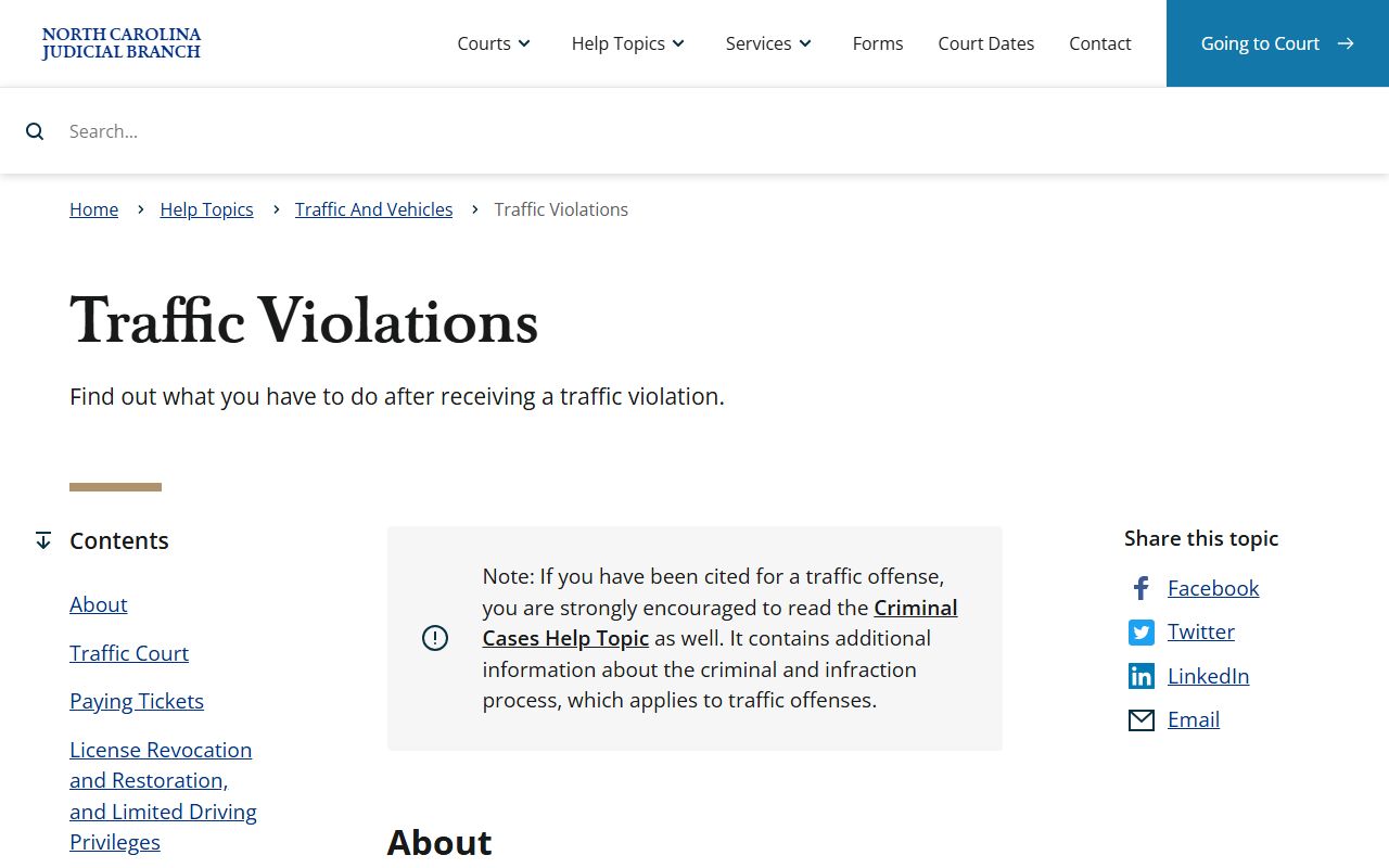 Mitchell County traffic court records traffic violations resource